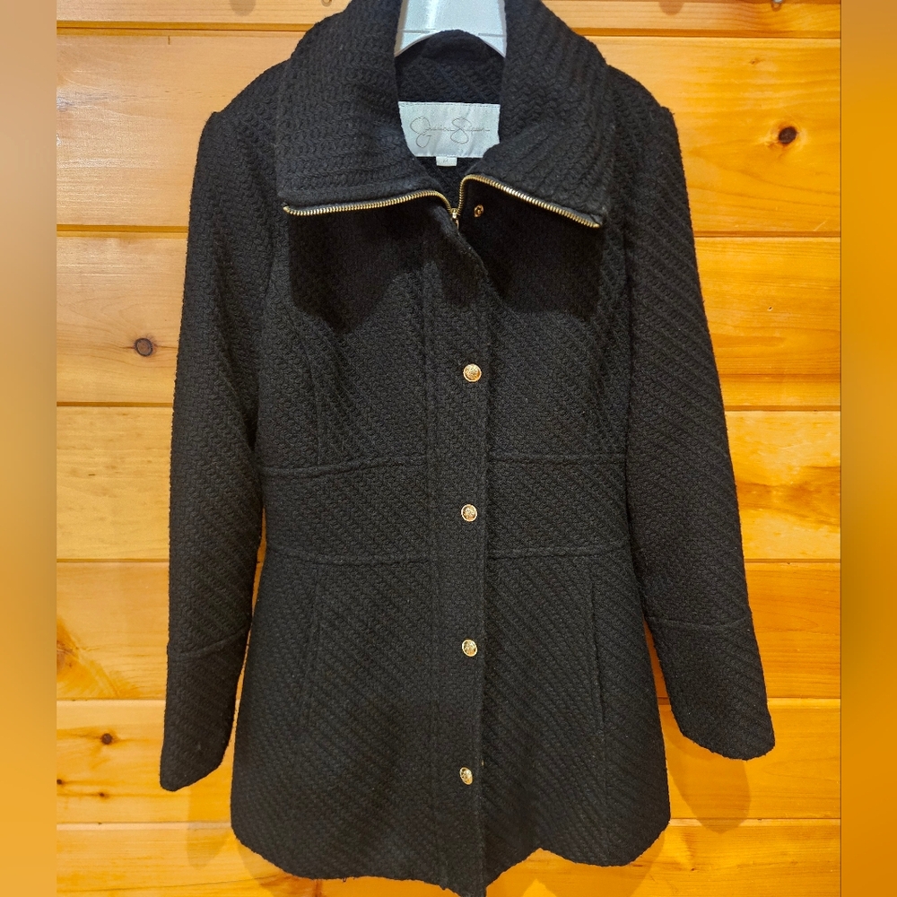 Women's Black Quilted Jacket M